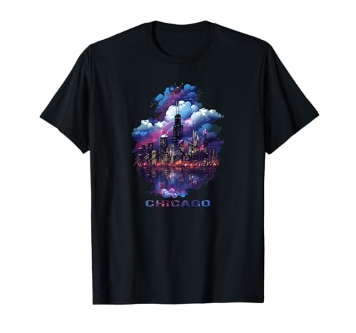 Chicago City Downtown Skyline T-Shirt