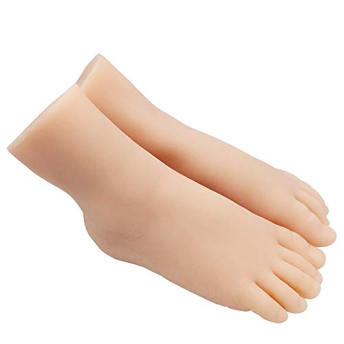 1 Pair Silicone Life Size Child Mannequin Foot Display Jewerly Sandal Shoe Sock Display Art Sketch
