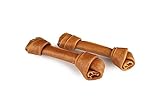 Ultra Chewy Turkey Tendon Knotted Bones for Dogs - Premium All-Natural, Hypoallergenic, Long-Lasting Dog Chew Treat, Easy to Digest, Ingredient Sourced from USA (7 Inches - 2 Pack)