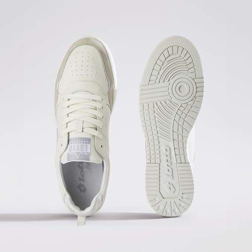 Image of Lotto Men Hoop Star OG White Leather Sneakers