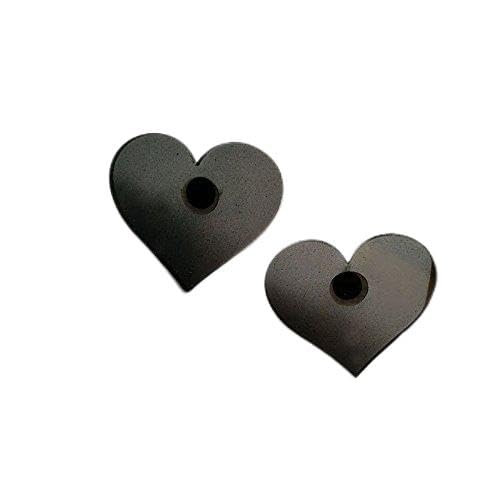 Bijoux boucles d'oreilles en argent pour femmes style cœur acrylique