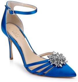 Jewel Badgley Mischka Violette Crystal Pointed Stiletto Heels - Image 3