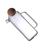 Ciieeo 1 Pc Tetera Jarra De Agua Clara Jarra Nevera Jarra De Nevera Transparente Bebidas Jarras De Agua Fria Verter Jarra De Agua Fría Jarras De Té Helado Botella De Agua Café Pava Corcho