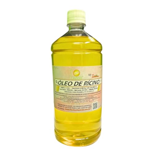 1 Litro de Óleo de Rícino para Crescimento e Hidratação Capilar