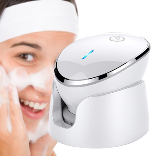 Cepillo Facial Eléctrico De Limpieza Con Cable USB, Resistente Al Agua, Giratorio, 2 Modos, Ergonómico, Para Limpieza Profunda, Exfoliación Suave Y Eliminación De Puntos Negros.,White