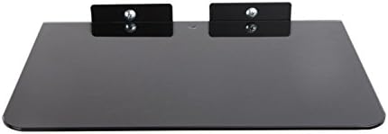 Rocbest Q08-1 Glass Shelf Wall Mount Bracket Under TV LCD Component DVD Box PS4 DVR Cable Box