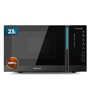Cecotec Microonde digitale con griglia da 23 l Proclean 5130. 800 W e 1000 W Grill, cottura uniforme, 5 livelli di potenza, funzione scongelata, timer 60 min, piatto girevole 285 mm