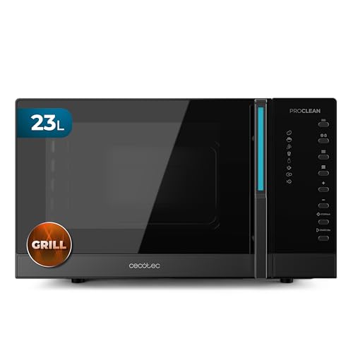 Cecotec Microondas Digital con Grill de 23L Proclean 5130. 800W y 1000W de Grill, Cocción Uniforme,...