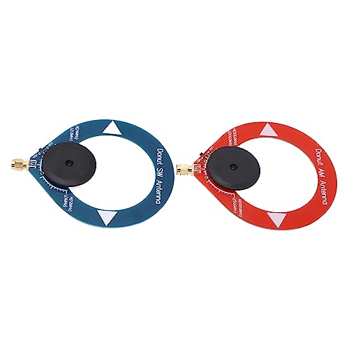 2 Uds Donut Am MW SW Antena Antiinterferencias Mini Antena de Bucle Portátil para Radio de Onda Corta