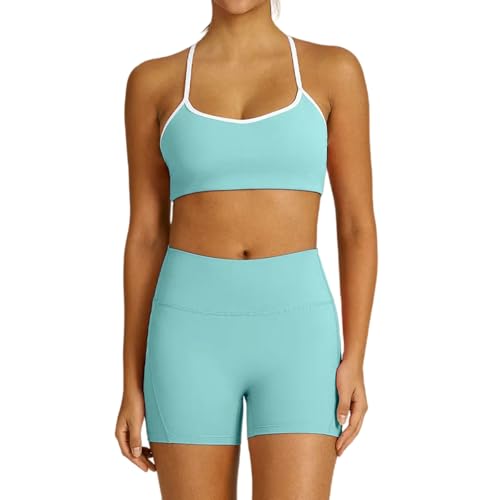 Ensemble de yoga femme brassière et legging anti-glisse taille haute XL
