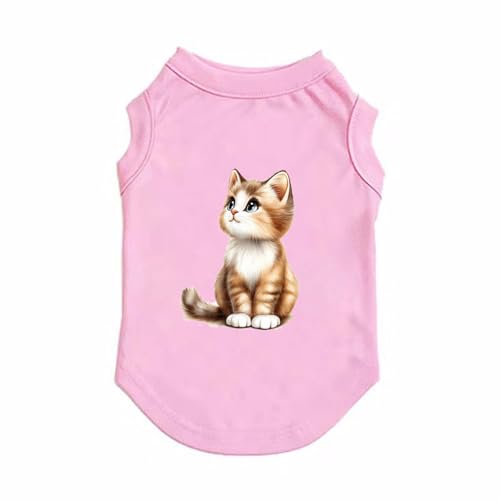 ZSDGBZ 犬 服 冬 小型犬 犬の服 秋 春 中型犬 防寒着 犬服冬用 ドッグウエア チワワ M 洋服 ドッグウェア ベスト お散歩お出かけウェアに ピンク 春夏服 お散歩 お出かけ 脱毛保護 防虫