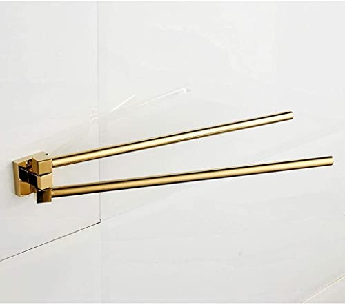 Porte-serviettes barre en laiton pour support mural de salle de bain chic - 7
