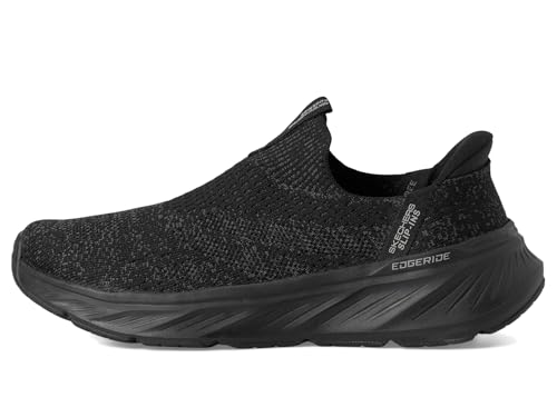 Skechers Men's Edgeride Commissioner Hands Free Slip-in Sneaker, Black/Black, 8.5