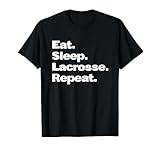 Photo Gallery eat sleep lacrosse repeat player coach portiere citazione designer maglietta Photo Gallery eat sleep lacrosse repeat player coach portiere citazione designer maglietta