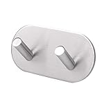 EINFACHE INSTALLATION: Der Klebehaken ist in wenigen Sekunden an der glatten Wand, den Fliesen oder dem Glas befestigt. Zudem ist der Haken pflegeleicht zu reinigen und rückstandslos zu entfernen.