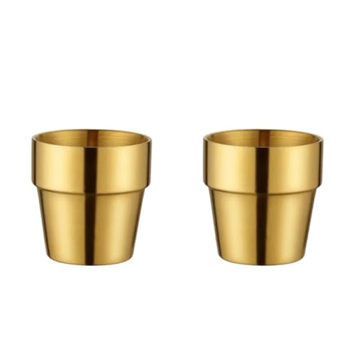 2PCS�X�e�����X�� 175ml �f�M ��d�\�� �R�b�v �J�b�v ������� �Ɩڃf�U�C�� �d�˂Ď��[�� �G�X�v���b�\�J�b�v �f�~�^�X�J�b�v �R�[�q�[�p �u���b�V���O�ƌ����̃v���Z�X (���FB,550ml)