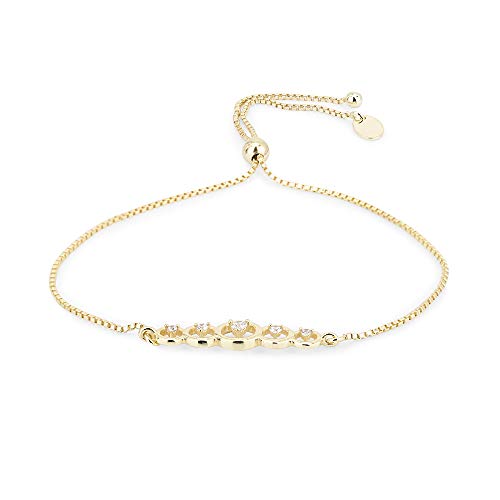 Vanbelle gold 18k überzog schmucksachen bördelten justierbare armbänder mit zirkonia steinen für frauen und mädchen Cover