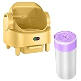 Cat Litter Bags, 10 Pack Durable Drawstring Litter Box Liners for Automatic Cat Litter Box,Replacement Extra Large Cat Litter Box Liners, 1 Rolls Drawstring Trash Bags for Robot (Purple)