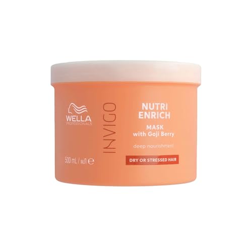 Wella Professionals Invigo Nutri Enrich Deep Nourishing Mask - Instant Deep Nourishment Anti-Frizz Hair Mask With Vitamin E and Oleic Acid - Restore Dry and Damaged Hair 500ml Wella Professionals Invigo Nutri Enrich Deep Nourishing Mask - Instant Deep Nourishment Anti-Frizz Hair Mask With Vitamin E and Oleic Acid - Restore Dry and Damaged Hair 500ml