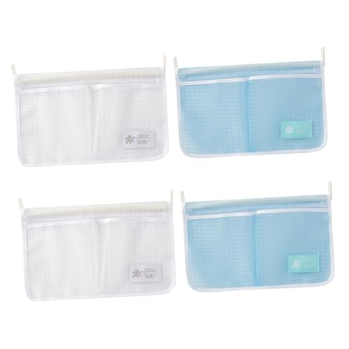 Lurrose 4 Piezas bolsa de almacenamiento para refrigerador congelador contenedor de almacenamiento de baño organizador de la puerta del frigorífico bolsa de nevera neto