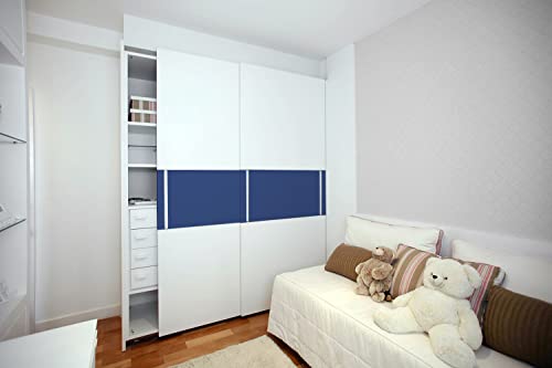 Pegatinas para muebles azul de 100x50cm lámina autoadhesiva lavable e impermeable 7
