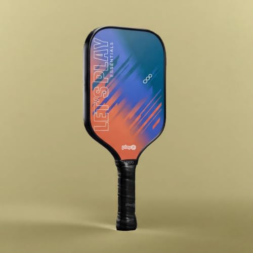 Image of playR Professional Pickle Ball Paddle Essentials 16mm - Fiberglass PP Honeycomb Core Racket, Non-Slip PU Grip, Easy Control, Strong Edge Pickleball Paddles for Outdoor Game Set for Kids & Adults