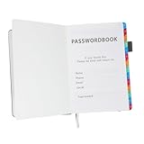 SHINEOFI Password Registration Book Websites Address Notebook Alphabetical Tabs Portable