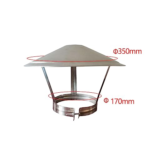 Generic Tampa de chuva de chaminé Tampa de ventilação de telhado Tampa de chaminé à prova de intempé