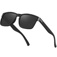 Perkanion Gafas de Sol Cuadradas Hombre y Mujer Polarizadas Gafas de Deportivas Conducir Running Pesca Protección UV
