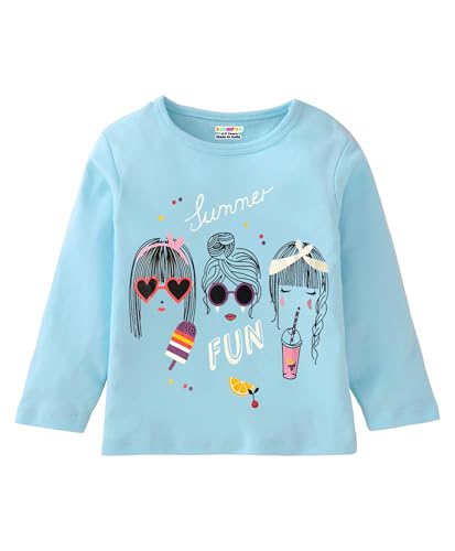 Kuchipoo Girls Full Sleeves Cotton T-Shirt