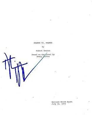 Amazon.com: Dustin Hoffman Signed Kramer Vs Kramer 132 Page Script ...
