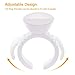 [300PCS] Lash Extension Glue Ring, 2 Slots Lash Glue Holder Sticker, Lashes Rings Holder, Nail Art Ring Cup, Eyelash Extensions Supplies