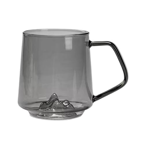 Tazas para café ergonómicas de cristal borosilicato que aíslan el calor 2