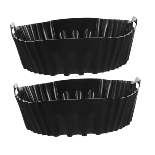 NUOBESTY 1 Juego Tapete De Silicona para Freidora De Aire Reutilizable para Hornear Pan Y Pasteles Accesorios De Cocina para Cocción Saludable 2 Piezas