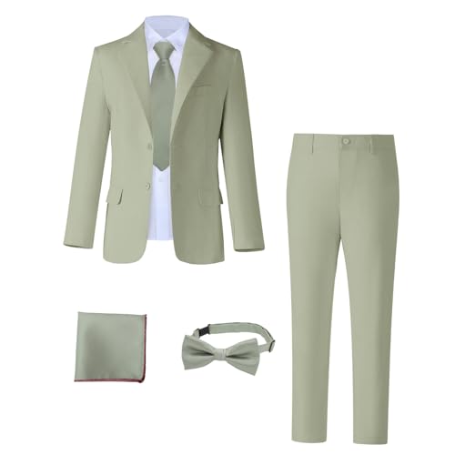 Boys Linen Suits for Kids Formal Suit Set Slim Fit