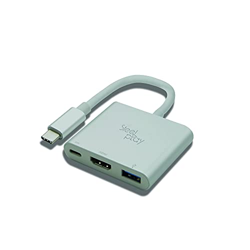 Steelplay - HDMI Adapter fĂĽr Nintendo Switch, USB C zu HDMI Konverter mit USB 3.0 Port und Typ C PD Port Kompatibel mit Nintendo Switch Konsole