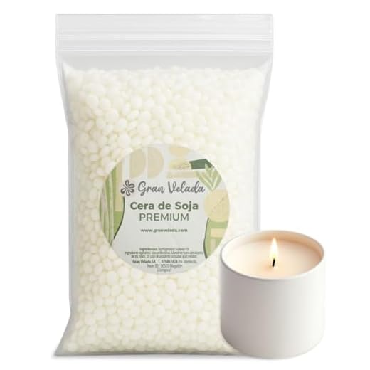 Gran Velada - Cera de Soja Natural para Velas en Vaso 1 Kg | Cera Vegetal para Velas en recipientes, Masaje y Cosmética | Vegana y en Perlas o Escamas