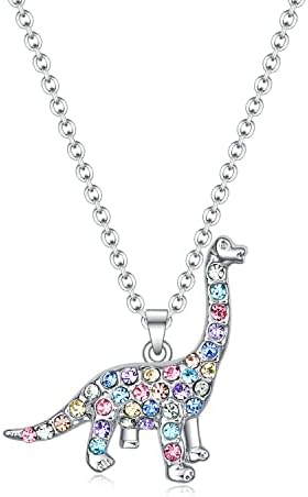 Dinosaur Necklace Gifts for Girls Women,Animal Necklace Jewelry Birthday Valentine's Day Christmas Graduation Back to School Gift for Girls Niece Daughter