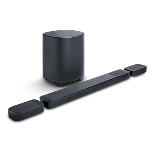 Image of JBL Bar 1000 MK2, 11.1 (7.1.4) Channel Truly Wireless Soundbar with True Dolby Atmos, DTS:X, & MultiBeam Surround Sound, 10 inch Down-Firing Wireless Subwoofer, HDMI eARC, WiFi, One App, 960W