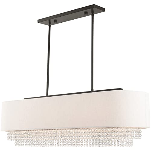 Livex Lighting 51125-92 5-Light Linear Chandelier, English Bronze by Livex - Used condition - Image 5