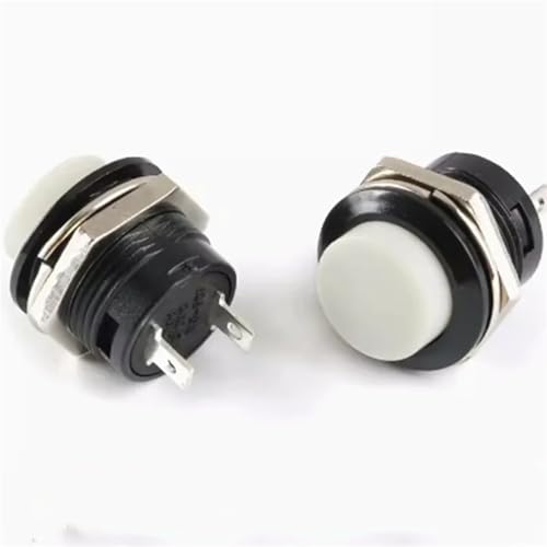 Interrupteur bouton-poussoir momentané 16mm pour remplacer et réparer vos commandes 250V