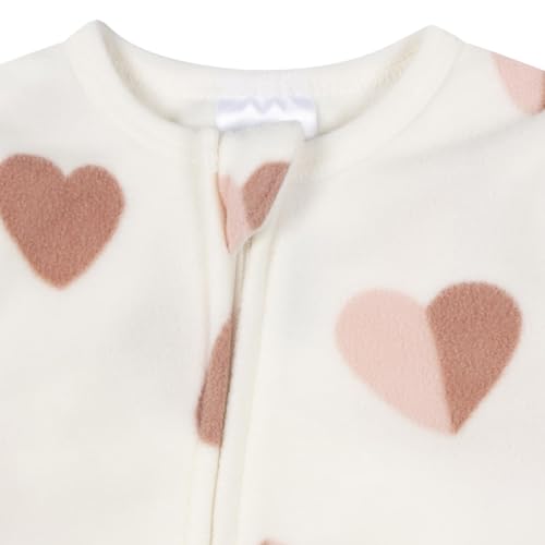 Image of Gerber Baby Girl & Toddler 2-Pack Loose Fit Fleece Footed Pajamas