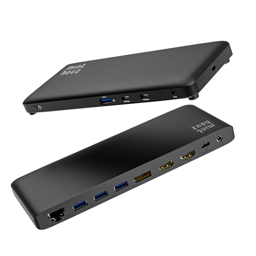 Image of Laptop Docking Station, 12-in-1 USB-C Docking Station, Triple Display with 2xHDMI and 1xDP, 10 Gbps USB-C and 5 Gbps USB-A Data, Ethernet, Audio, 100W Charging for Dell, HP, Lenovo and More