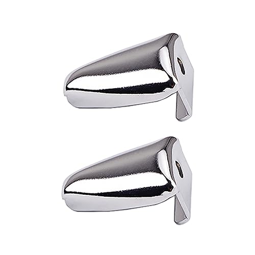 JOINPAYA 2個 アイアンドラムフックアクセサリー ホルダー ラグ ベース バスドラムフック ドラムアクセサリー 交換 アルミニウム 部品 鍵 針 Silver 鉄