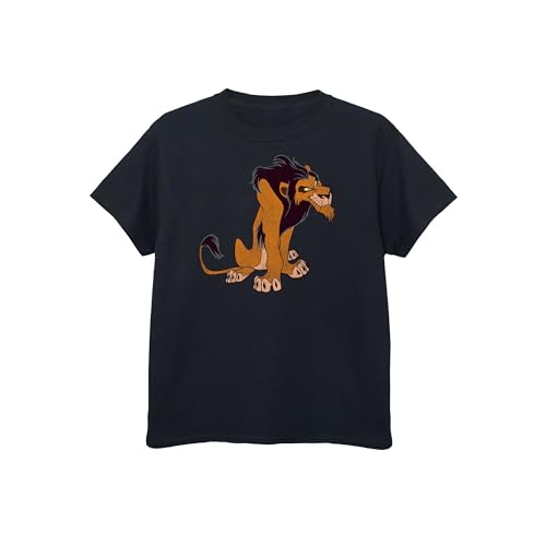 Disney Boys The Lion King Classic Scar T-Shirt 5-6 Years Black