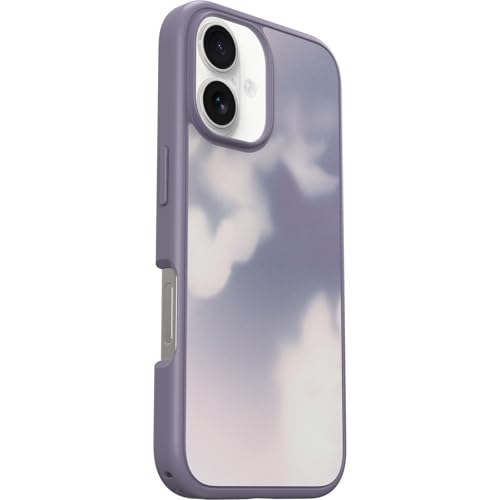 Image of OtterBox iPhone 16 Symmetry Series Case - Winter Window (Purple) - Ultra-Thin, Sleek iPhone Case, iPhone Case with Cloud Design