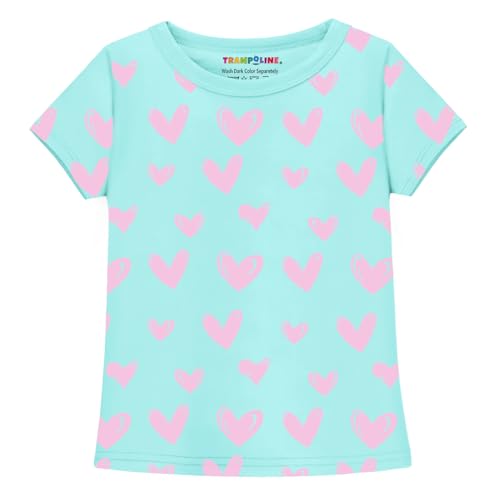 Image of Trampoline Girls Pack of 2 T-Shirt and Shorts Set | Flamingo & Heart Print