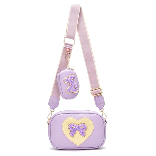 Image of I IHAYNER Birthday Gifts for Girl Kids Purse Little Girls Purse Crossbody Bag for Women Small Travel Shoulder Bags for Girls (Pure Purple)