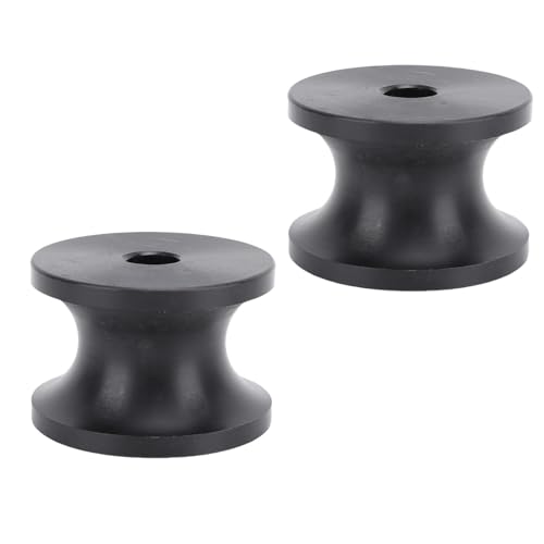 Boat Trailer Roller Marine Trailer Bow Roller Nylon Roller 2.44x1.69in Black for Yacht Lifeboat Jet Ski with High Toughness Design