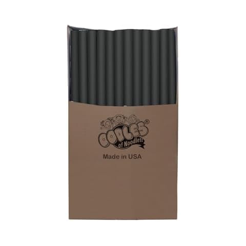50 Pack of Black Oodles of Noodles Foam Swimming Pool Noodles Cover